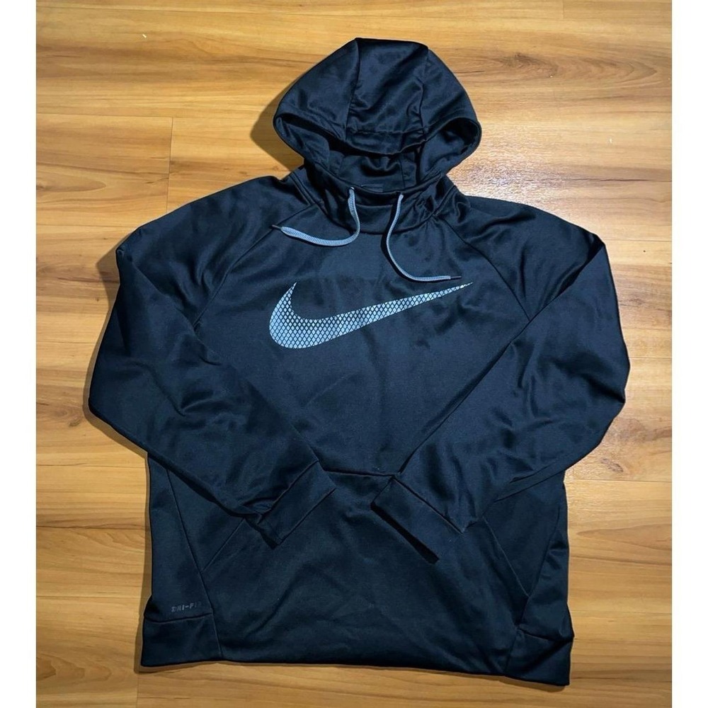 Mens Nike Dri-Fit Athletic Workout Training Sweatshirt Pullover Hoodie